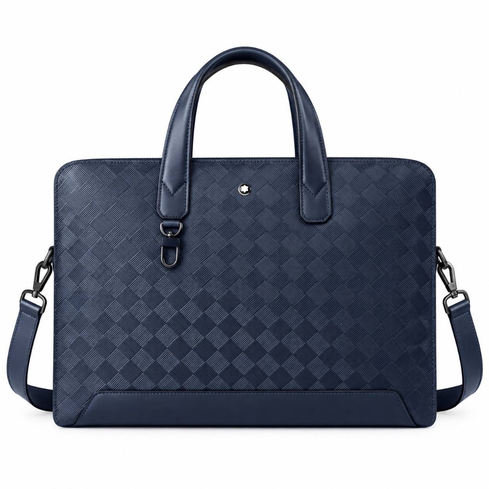 Luxury Bags Tote - กระเป๋าเอกสารสำหรับผู้ชาย ดีไซน์เรียบหรู เหมาะสำหรับใส่แล็ปท็อป ทำจากหนังคุณภาพสูง เหมาะสำหรับใช้ในสำนักงาน กระเป๋าถือแบบมีหูจับ