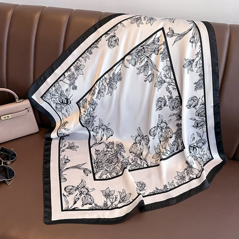 ผ้าพันคอไหมพิมพ์ลายดอกไม้หรูหร - Luxury Bags China บทวิจารณ์และราคา