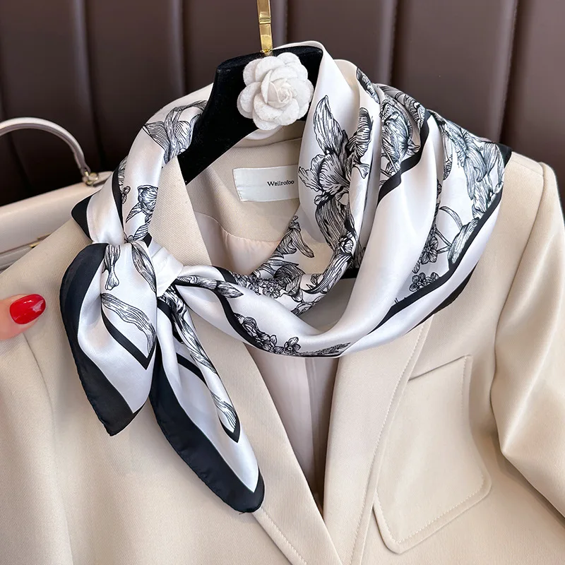 ผ้าพันคอไหมพิมพ์ลายดอกไม้หรูหร - Luxury Bags China บทวิจารณ์และราคา