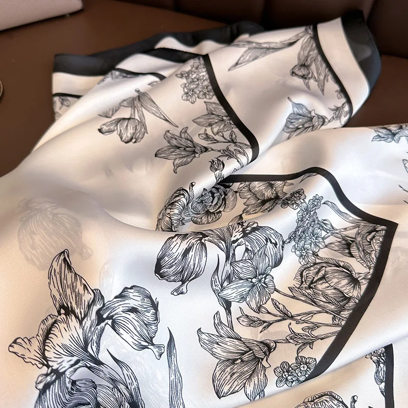 ผ้าพันคอไหมพิมพ์ลายดอกไม้หรูหร - Luxury Bags China บทวิจารณ์และราคา