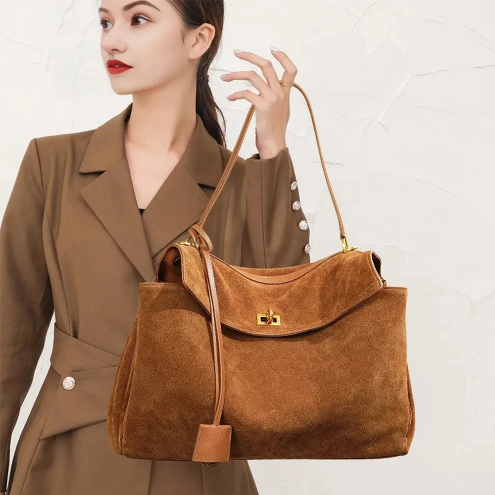 กระเป๋าหนังแท้หนังกลับสำหรับผู - Luxury Bags Tote บทวิจารณ์และราคา