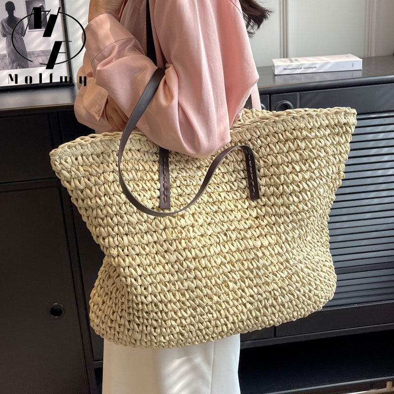 กระเป๋าโท้ทสานจากวัสดุธรรมชาติ - Luxury Bags Tote บทวิจารณ์และราคา