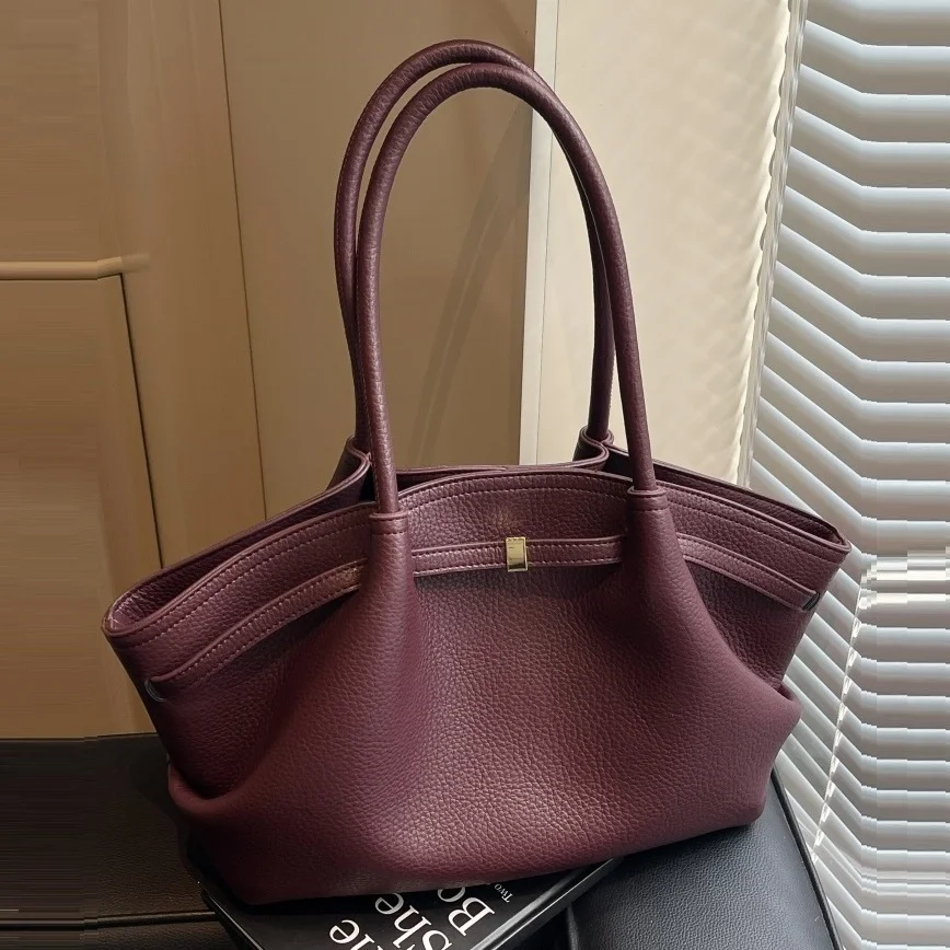 กระเป๋าถือผู้หญิงสีเบอร์กันดี  - Luxury Bags Tote บทวิจารณ์และราคา