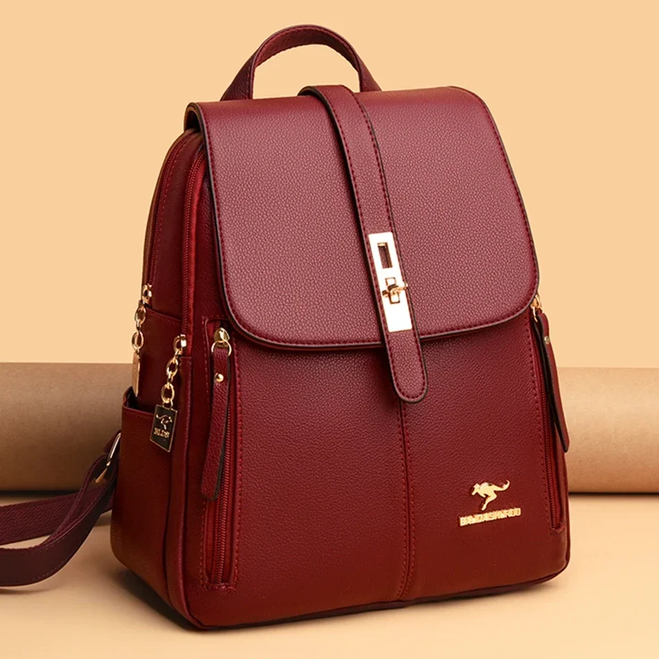 กระเป๋าเป้สะพายหลังหนังผู้หญิง - Luxury Bags Leather บทวิจารณ์และราคา